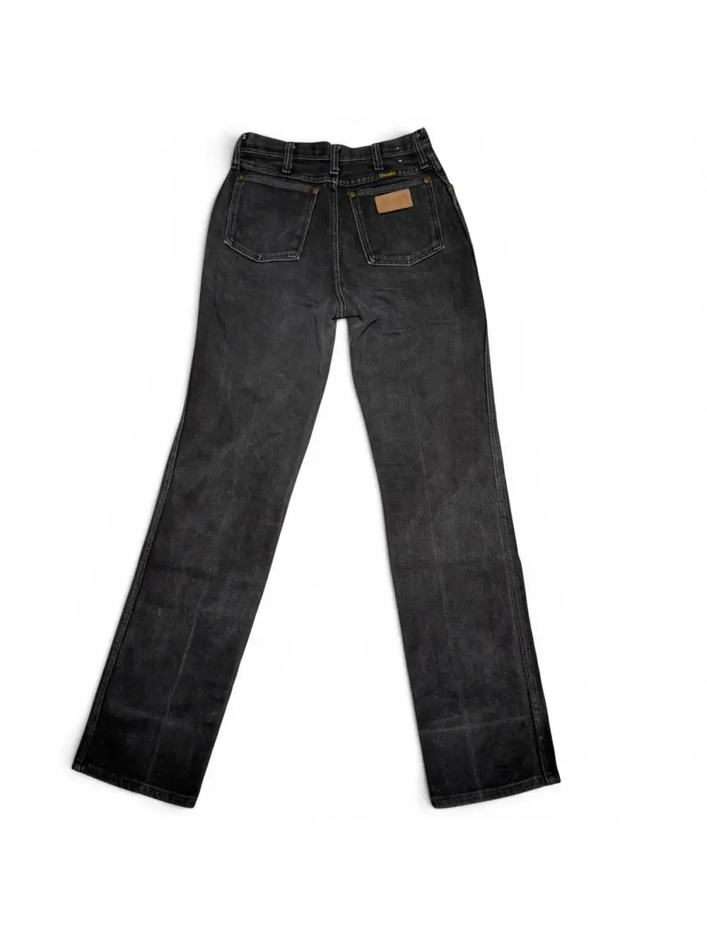 Vintage Wrangler Black Straight Leg Jeans Size 12 x 34